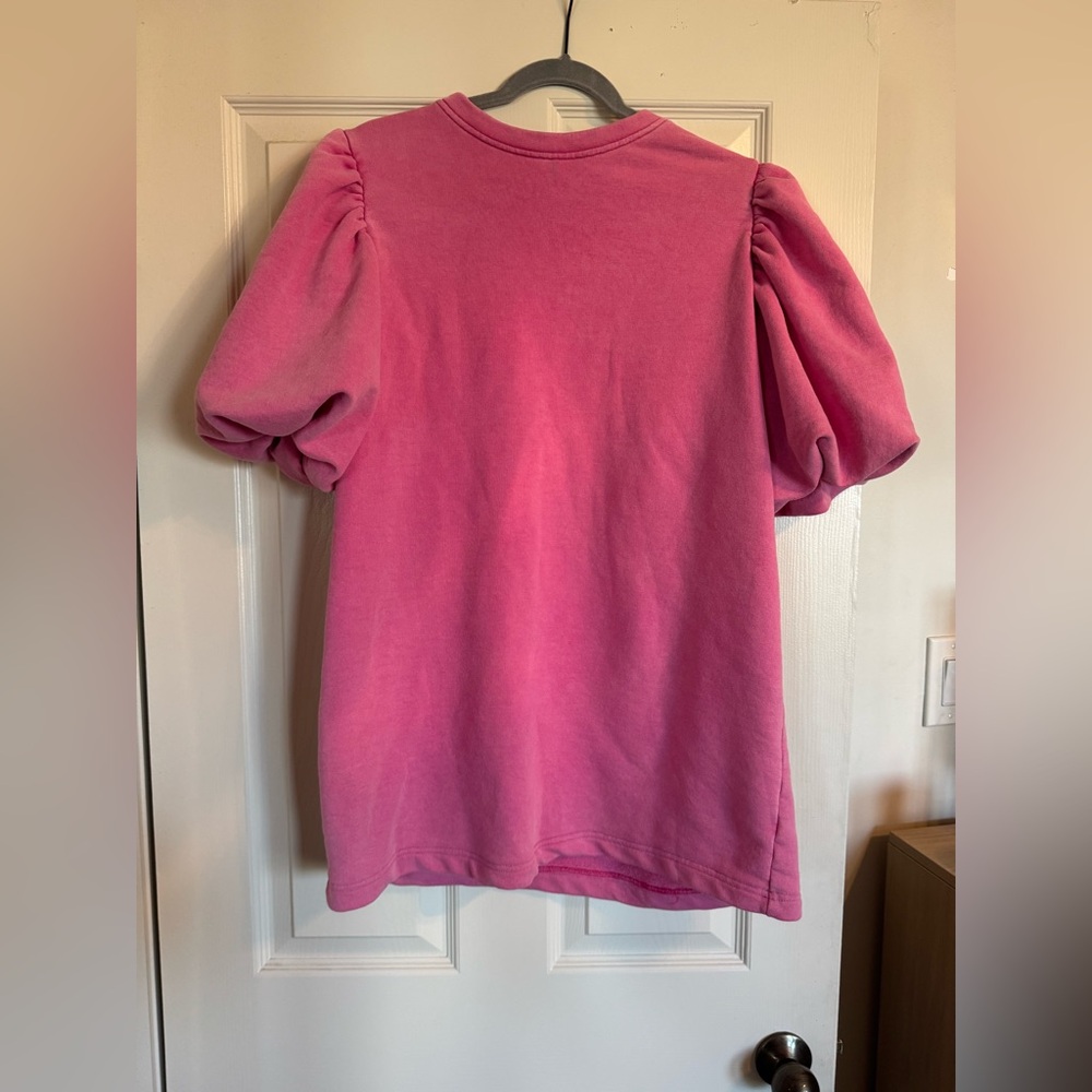 Nasty Gal Fuchsia Puff Sleeve mini dress